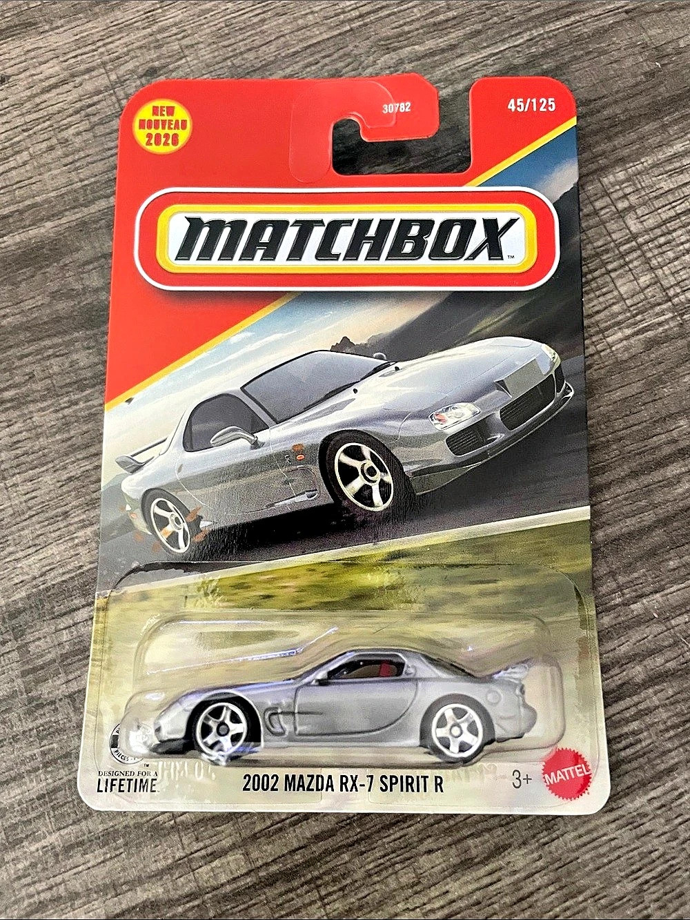 Matchbox 2002 Mazda RX-7 Spirit R Die-Cast Car Gray